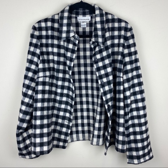 Evan Picone || Vintage Gingham Lightweight Jacket - Picture 8 of 8